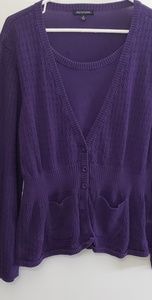 Short sleeve button up sweater